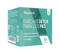 Parches Detox para Pies - Programa Detox Nocturno de 15 Días con 7 Ingredientes Naturales como Vinagre de Bambú, Ajenjo y Vitamina C para Actuar por Dentro y Fuera del Cuerpo - 30 Parches