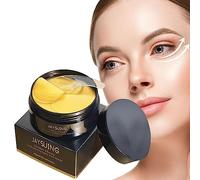 Parches dorados para ojeras, cubierta reafirmante de ojos, 30 pares de almohadillas hidratantes para ojos cansados, parche hidratante para ojos, máscara de ojos Golden Honey reduce debajo de las