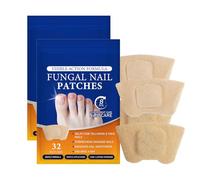 Parches extra gruesos para uñas de los pies, 32 parches, reparación de uñas con cuidado de uñas de 8 horas, pegatinas multiusos para restaurar uñas débiles y dañadas de forma eficaz y suave (2