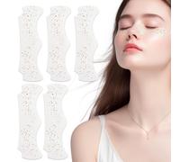 Parches faciales con purpurina, manchas brillantes en la cara - Maquillaje Speckle, ver descripción, 5 x Maquillaje Glow Up | Parche cosmético con purpurina impermeable para la cara temporal