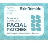 Parches faciales para reducir arrugas, SkinRemide antiarrugas. Transparente. 160 parches Forma triangular para frente y entrecejo.