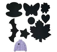 Parches For Jackets - Hot Melt Glue, 9-Shape Pre-Cut Clothing Repair Patch Waterproof Wear-Resistant Peel & Stick | Stylish Self-Adhesive Fabric Sticker Down Jacket Patch For Jacket
