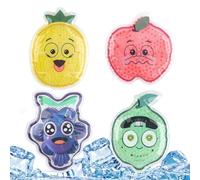 Parches Fríos - Parches de Gel Refrescante con Dibujos Animados - Almohadilla Terapéutica para Pie Rodilla Codo Cuello Espalda Uso en Deporte Aire Libre Viaje Niños