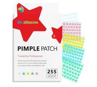 Parches Granos Estrella (255 uds), Pimple Patches Hidrocoloide, Parches Acne con Absorción Eficaz de Puntos Blancos y Cobertura de Imperfecciones, 5 Colores y 5 Tamaños (8-16mm)