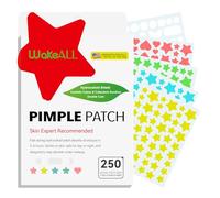 Parches Granos Hidrocoloide, Pimple Patches, 250 uds 7 tamaños, 5 formas & colores, Acne Patch, Lindo Diseño de Estrellas Multicolor, Absorbe el Líquido de Los Granos-Resultados en 3 horas