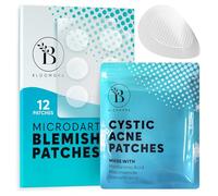 Parches Granos Microdardos, Microdart Pimple Patches con Niacinamida, ácido Salicílico y ácido Hialurónico, Acne Patch para el Acné Quístico, Parches Para Granos Anti Acne (12 Unidades)