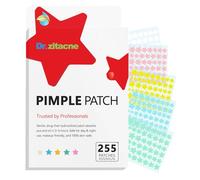 Parches Granos, Pimple Patches, 255 uds 5 colores y 5 tamaños(8,10,12,14,16 mm), Acne Patch Hidrocoloides Pegatinas Granos Cara, Estrellas Para Granos, árbol de té, ácido Salicílico, Centella Asiática