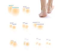 Parches hidrocoloides impermeables para pies de 18 piezas para parches para el dolor de pies por presión y fricción para la prevención y recuperación de ampollas (9 estilos)