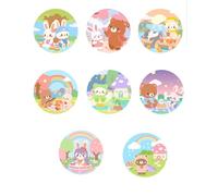 Parches infantiles serigrafiados termoadhesivos animales. 8 Aplicaciones para planchar, reparar ropa y decorar camisetas y mochilas