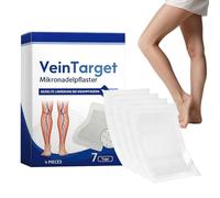 Parches Microneedle Vein Target 4 Piezas - Parches Microneedle Para Piernas, Florisma VeinTarget Ḿicroneedle Patch, Ṕarches Venas Para Piernas, Ingredientes Naturales, P̀arches Venas Ṕara To