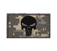Parches Militar Punisher Para Ropa Táctica Mochila Gorra Uniforme Chaleco Arnés Perro Punisher Parche（Camuflaje）
