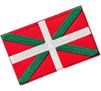 Parches Militares País vasco Bordados Bandera con Colores Oficiales - Escudo Moteros, parche escudo (País vasco)