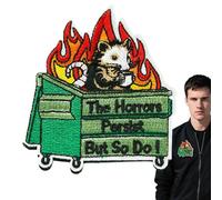 Parches Morale - Los Horrores Persisten Yo también - Parche Resistente, Accesorios Divertidos Animales para Equipaje y Ropa Unisex para Mujeres, Hombres y Amigos