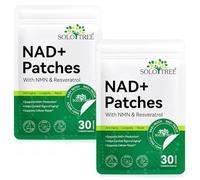Parches NAD+ 60 unidades - Parches de piel antienvejecimiento de resveratrol, parche de impulso de energía de 8 horas con NAC y CoQ10, suplemento NAD transdérmico para renovación celular