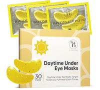 Parches Ojos Bolsas y Ojeras (30 Pares, Día), Eye Patches Con Cafeína, Colágeno y Ácido Hialurónico, Parches Ojeras y Bolsas, Mascarilla Ojos para Hidratación, Hydrogel Eye Mask