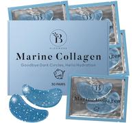 Parches Ojos Bolsas y Ojeras (30 Pares), Eye Patches Con Colágeno Marino y Ácido Hialurónico, Parches Ojeras y Bolsas, Eliminar Bolsas de Ojos, Anti Ojeras Parches de Colageno, Eye Mask Set