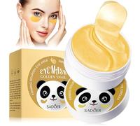 Parches Ojos Bolsas y Ojeras 60 Piezas, Máscara de Ojos de Colágeno, Hyaluron Mascara Para Los Ojos, Parches Contorno de Ojos, Antiojeras, Anti Edad, Hinchazón, Quitar Bolsas de Ojos
