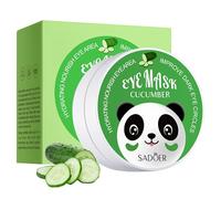 Parches Ojos Bolsas y Ojeras 60 Piezas, Máscara de Ojos de Colágeno, Pepino Mascara Para Los Ojos, Parches Contorno de Ojos, Antiojeras, Anti Edad, Hinchazón, Quitar Bolsas de Ojos