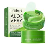 Parches Ojos Bolsas y Ojeras, Antiojeras Parches Ojeras, Parches Ojeras y Bolsas, Eye Patches Aloe Vera, Mascarilla de Colágeno para Ojos Los Ojos Contra las Ojeras la Hinchazón Líneas Finas y Arrugas