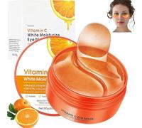 Parches Ojos Bolsas y Ojeras,Eye Patches Vitamina C,Máscara Para Los De Colágeno y Ácido Hialurónico,Contorno de Antiarrugas,Anti Edad para Ojeras,Para Eliminación Bolsas,Hinchazón - 60 Piezas