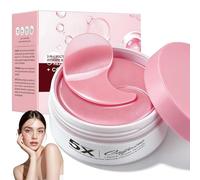 Parches Ojos Niacinamida 80 pcs,Gel Hidratante Anti-Cernes & Anti-Hinchazón con Colágeno,Ácido Hialurónico y Extractos Botánicos para Iluminar,Reafirmar y Suavizar Líneas Finas