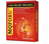 Parches para aliviar el dolor 20 PCS Pain Relief Plaster, Herbal Warming Pain Relief Heat Patches for Joint/Muscle/Back/Knee/Arthritis, Up to 12 Hours