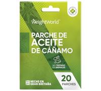 Parches para el Dolor de Aceite de Cáñamo - 20 Unidades de Efecto Calmante y Transdérmico para Alivio de Articulaciones y Músculos