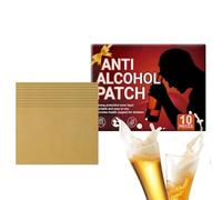 Parches para beber 2026 | 10 parches de recuperación antes de beber después de beber | Extracto de cúrcuma y menta para reducción de residuos de alcohol | Parche para el ombligo de 8 horas