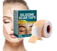 Parches Para Cicatrices - Tira para Cicatrices Facial de 2 cm x 100 cm | Almohadillas De Vendaje Reutilizables Impermeables Para Uso Nocturno En Reducción De Marcas Para Adultos Adolescentes Embarazo
