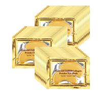 Parches para debajo de los ojos Adofect 30 Paris, mascarilla de oro de 24 quilates para ojos hinchados y ojeras, tratamiento para bolsas bajo los