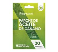 Parches para el Dolor de Aceite de Cáñamo - 20 Unidades de Efecto Calmante y Transdérmico para Alivio de Articulaciones y Músculos