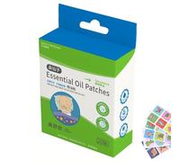 Parches para la nariz para bebés, 20 parches naturales para dormir para aliviar la congestión y la transpiración, Breathable Patches for Kids 6 Months+ | 4 cm Size, Random Patterns | 3-Year Shelf Life