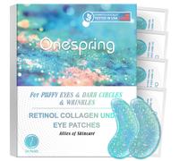 Parches para ojeras - 24 pares de parches de gel con col geno y retinol para reducir arrugas y bolsas - Mascarilla para ojos, cuidado de la piel,