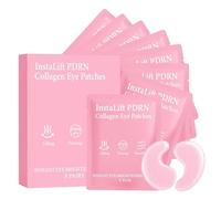 Parches para Ojos contra Bolsas y Ojeras, 8 pares con Colágeno y Ácido Hialurónico, Mascarilla Hidratante para el Contorno de Ojos, Con Niacinamida y Extracto de Café