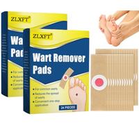 Parches para Piel,48pcs Removedor De Verruga En Pies Y Manos,Parches para Verrugas Quitar,Parches Removedor De Verrugas,Eliminar Verrugas Plantares,Quita Verrugas