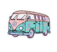 Parches Para Planchar Con Flores Reparación De Autobuses Dibujos Animados Apliques Coser Ropa Pantalones Vaqueros Sombreros Mochilas Bordado Flores Reparación Autobuses