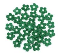 Parches Para Ropa 30 piezas de 1,5 cm de mini flores coloridas, apliques bordados for coser a mano, parches de decoración, accesorios de bricolaje(Color4)
