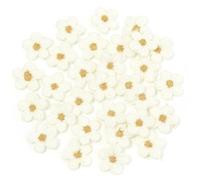 Parches Para Ropa 30 piezas de 1,5 cm mini flores coloridas, apliques bordados for coser a mano, parches decoración, accesorios bricolaje(Color3)