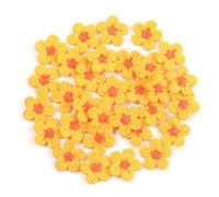 Parches Para Ropa 30 piezas de 1,5 cm mini flores coloridas, apliques bordados for coser a mano, parches decoración, accesorios bricolaje(Color22)