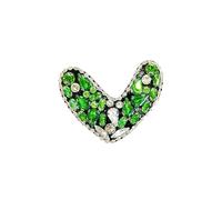 Parches Para Ropa 5Pcs Colorful Crystal Gemstone Love Cloth Sticker,handmade Bead Pieces Peach Heart(1)