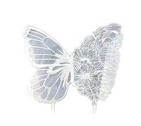 Parches para Ropa Apliques bordados de mariposas grandes for ropa, parches tela encaje, accesorios for vestido boda, decoración artesanal for dama honor(B)