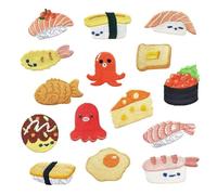 Parches para ropa Parche for ropa, 3 uds., apliques bordados con plancha, tela bonita, funda de teléfono DIY, accesorios(B6-8)