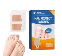 Parches Para Uñas De Los Pies, 72 Piezas de Parches para el Cuidado de las Uñas, Tratamiento Restaurador y Preparación para