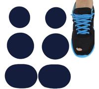 Parches para zapatos para agujeros de dedos, calcomanías flexibles para prevención de la punta, 6 parches de microfibra de piel sintética para tenis, botas, zapatos de baile, equipaje, ropa, sombreros