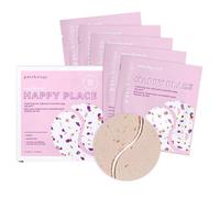 Parches Patchology Happy Place para el contorno de ojos: mascarillas antiedad nocturnas para ojeras, bolsas y arrugas. Parches iluminadores y des