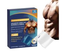 Parches Pectorales De Hombres - 18 Piezas Adhesivos Moldeadores Contorno | Parches Reafirmantes de Piel para Pecho Masculino,para Hombre: Viaje, Playa, Camping, Gimnasio, Running y Trayectos