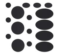 Parches Plumas Adhesiva, 48 Piezas Parches para Reparar Plumíferos Autoadhesivos para Ropa - Impermeables Parch ropa Chaqueta, Mochila, Pantalones, Saco De Dormir, Tienda,Negro