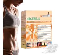 Parches Reductores para Mujer | 4 Piezas de Pegatina Moldeadora de Microagujas - Parche Moldeador Corporal 10 en 1 - Control de Peso Abdominal y Cuidado Facial para Todo Tipo de Piel