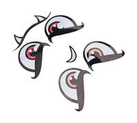 Parches reflectantes decorativos para cortacésped eléctrico, 2 unids/3 unids/3 unids pegatinas de ojo impermeables para apariencia de robot personalizada (2 piezas)