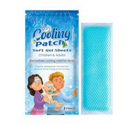 Parches refrescantes para niños, parche de de fiebre para el clima | cálido para niños, 5 hojas, reductor de fiebre de frente de verano, parches de dolor de cabeza para aliviar la tensión